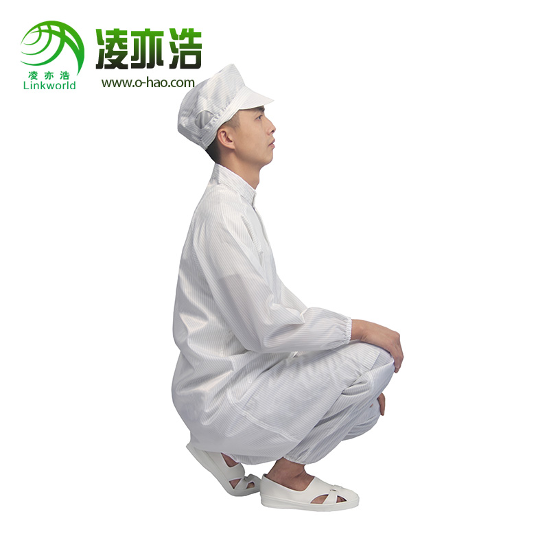 白色防静电立领大褂衣