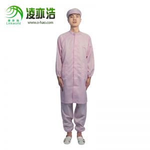 粉色立领防静电大褂衣LH-103B